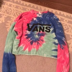 Cropped tie diy sweatshirt